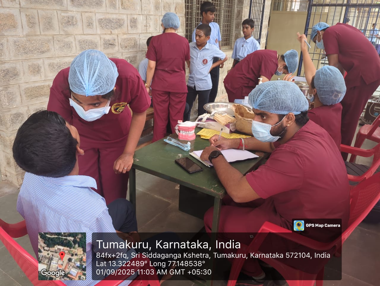 Dental screening and treatment camp